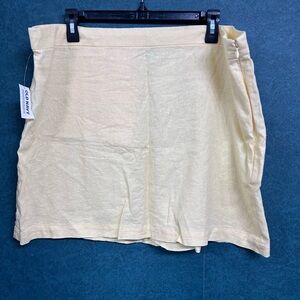 NWT XL Old Navy Yellow Linen Skirt